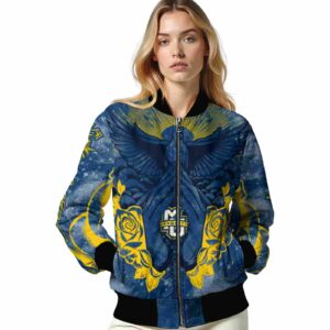 personalized marquette golden eagles praying hands blue jacket latest model