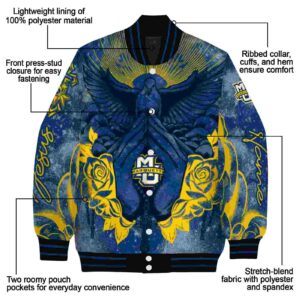 personalized marquette golden eagles praying hands blue jacket new arrival