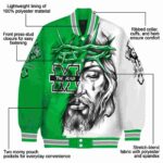 personalized marshall thundering herd jesus tears green white jacket best selling