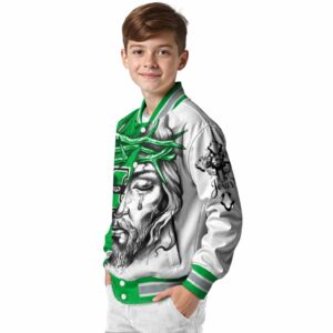 personalized marshall thundering herd jesus tears green white jacket trendy