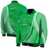 personalized marshall thundering herd wave patterns green jacket fashion forward