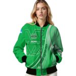 personalized marshall thundering herd wave patterns green jacket best selling