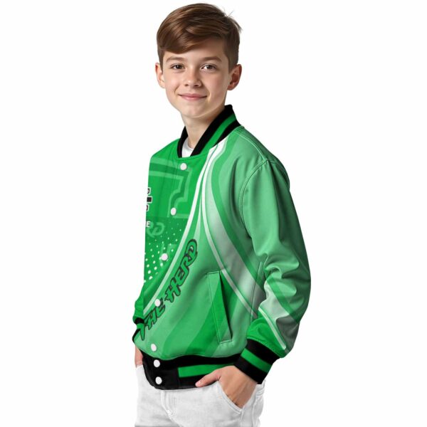 personalized marshall thundering herd wave patterns green jacket trendy