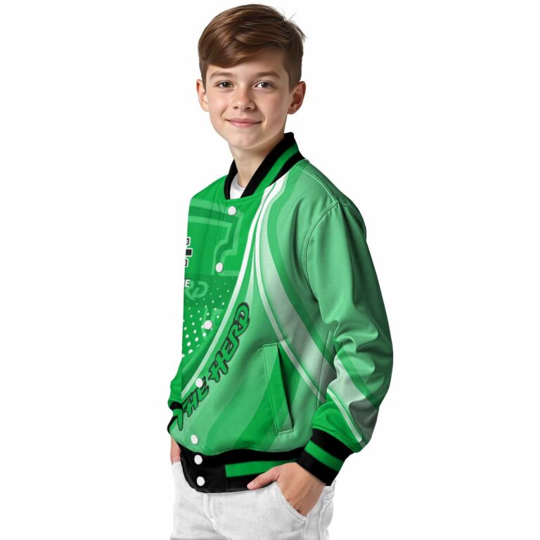 personalized marshall thundering herd wave patterns green jacket trendy