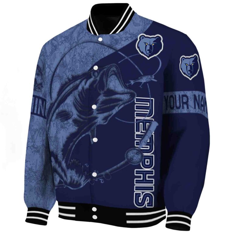personalized memphis grizzlies fishing rod navy jacket best selling