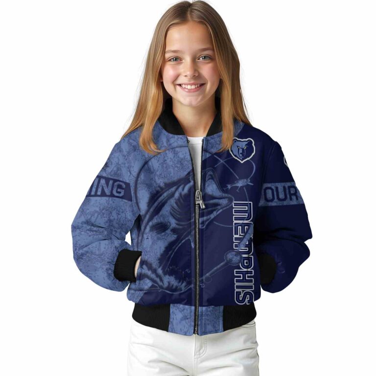 personalized memphis grizzlies fishing rod navy jacket top rated