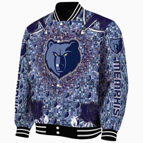 personalized memphis grizzlies heart explosion blue jacket best selling