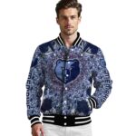 personalized memphis grizzlies heart explosion blue jacket best selling