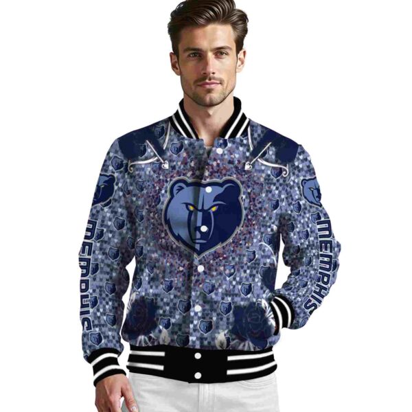 personalized memphis grizzlies heart explosion blue jacket high quality