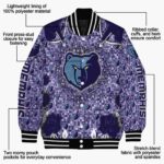 personalized memphis grizzlies heart explosion blue jacket best selling