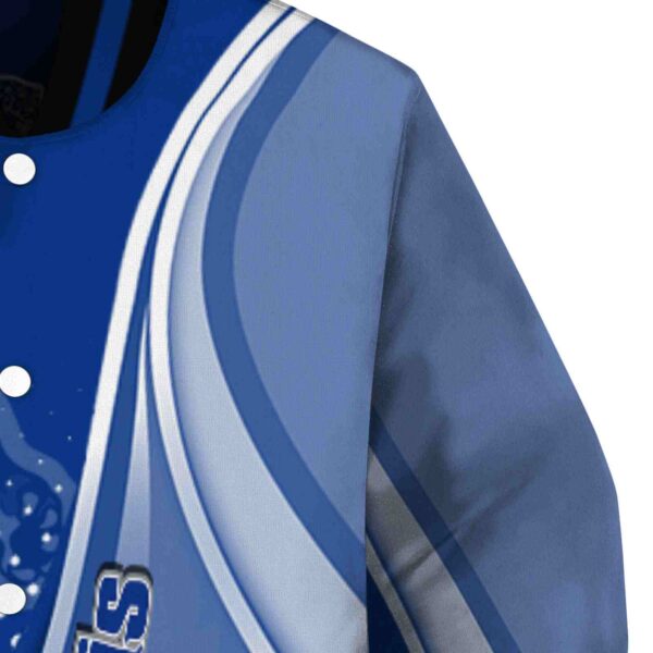 personalized memphis tigers wave patterns blue jacket premium grade