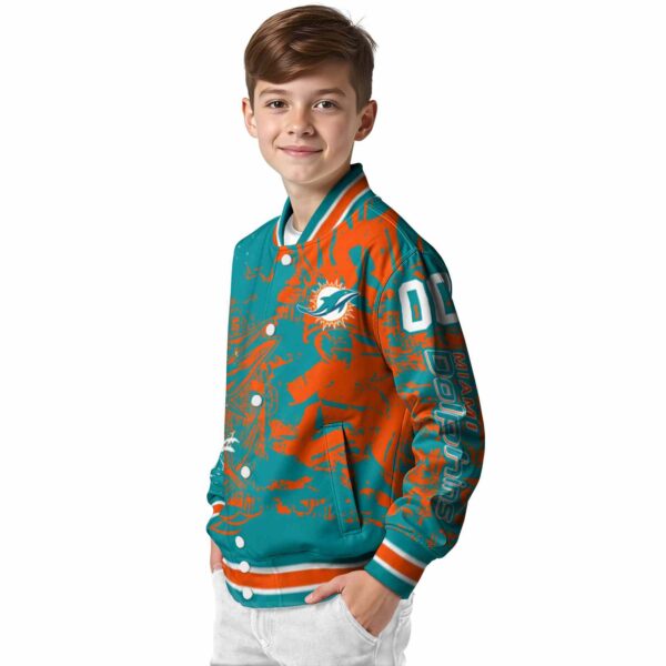 personalized miami dolphins fishing art aqua jacket trendy