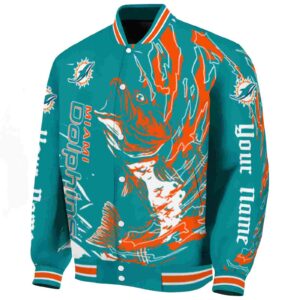 personalized miami dolphins fishing passion aqua white jacket best selling