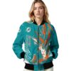 personalized miami dolphins fishing passion aqua white jacket latest model