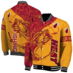 personalized miami heat fishing rod yellow jacket best selling
