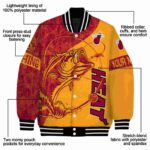 personalized miami heat fishing rod yellow jacket best selling