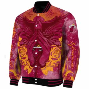personalized miami heat praying hands red jacket best selling