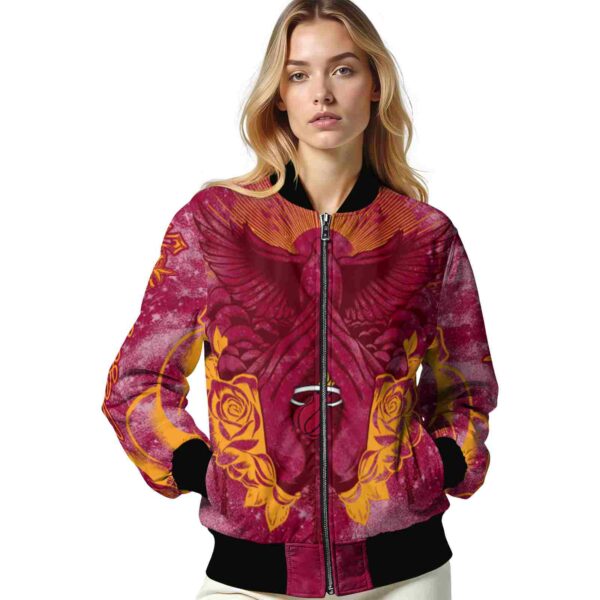 personalized miami heat praying hands red jacket latest model