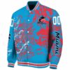 personalized miami marlins fishing art blue jacket best selling