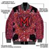 personalized miami redhawks heart explosion red jacket new arrival
