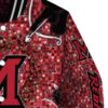 personalized miami redhawks heart explosion red jacket premium grade