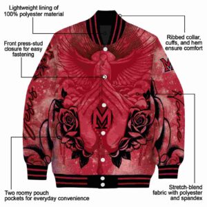 personalized miami redhawks praying hands red jacket new arrival