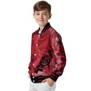 personalized miami redhawks praying hands red jacket trendy