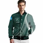 personalized michigan state spartans wave patterns green jacket best selling