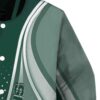 personalized michigan state spartans wave patterns green jacket premium grade