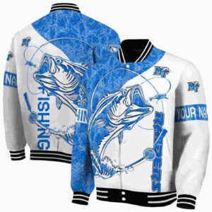 personalized middle tennessee blue raiders fishing rod white jacket fashion forward