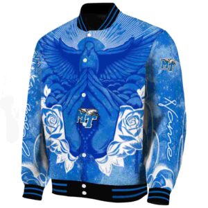 personalized middle tennessee blue raiders praying hands blue jacket best selling