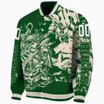 personalized milwaukee bucks fishing art green jacket best selling