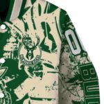 personalized milwaukee bucks fishing art green jacket best selling