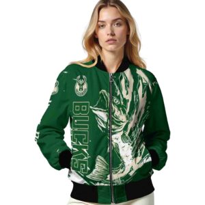 personalized milwaukee bucks fishing passion green white jacket latest model
