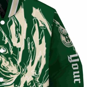 personalized milwaukee bucks fishing passion green white jacket premium grade