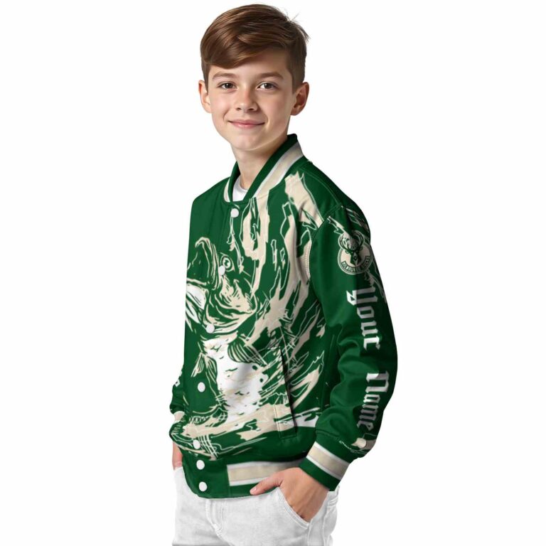 personalized milwaukee bucks fishing passion green white jacket trendy