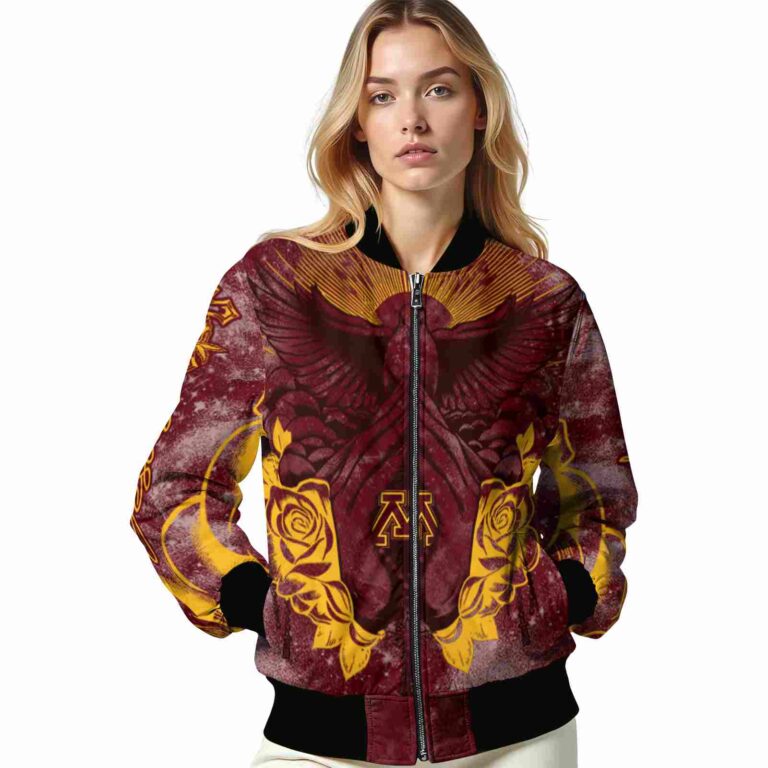 personalized minnesota golden gophers praying hands maroon jacket latest model