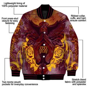 personalized minnesota golden gophers praying hands maroon jacket new arrival