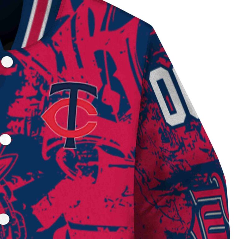 personalized minnesota twins fishing art navy jacket premium grade