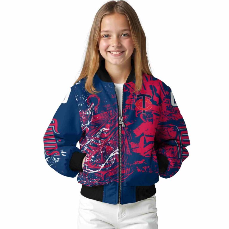 personalized minnesota twins fishing art navy jacket top rated