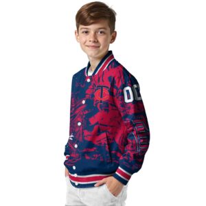 personalized minnesota twins fishing art navy jacket trendy