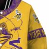 personalized minnesota vikings fishing rod gold jacket premium grade