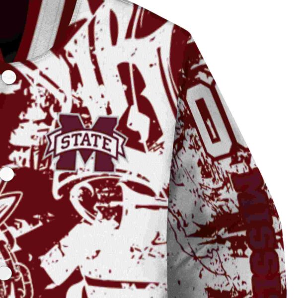 personalized mississippi state bulldogs fishing art maroon jacket premium grade