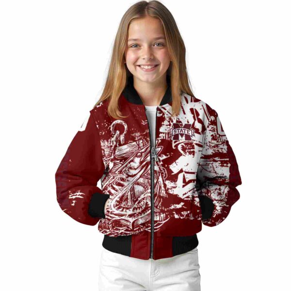 personalized mississippi state bulldogs fishing art maroon jacket top rated