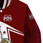 personalized mississippi state bulldogs mickey football maroon white jacket best selling