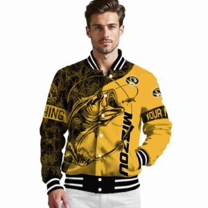 personalized missouri tigers fishing rod gold jacket high quality