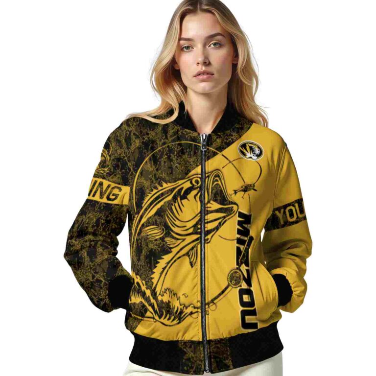personalized missouri tigers fishing rod gold jacket latest model