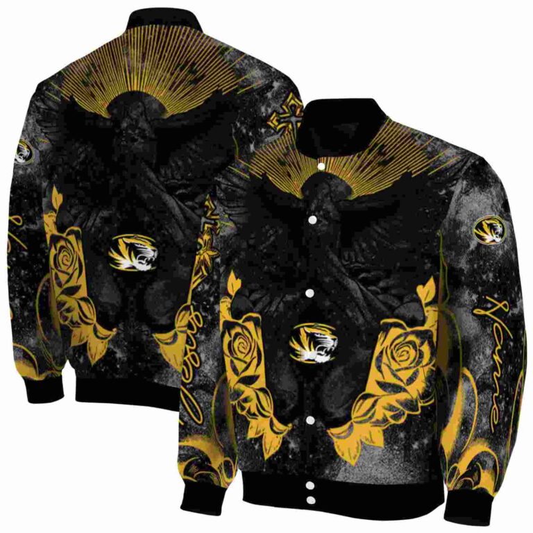 personalized missouri tigers praying hands black jacket fashion forward