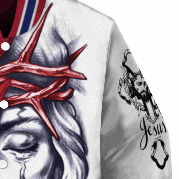 personalized montreal canadiens jesus tears red white jacket premium grade