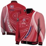 personalized montreal canadiens wave patterns red jacket best selling